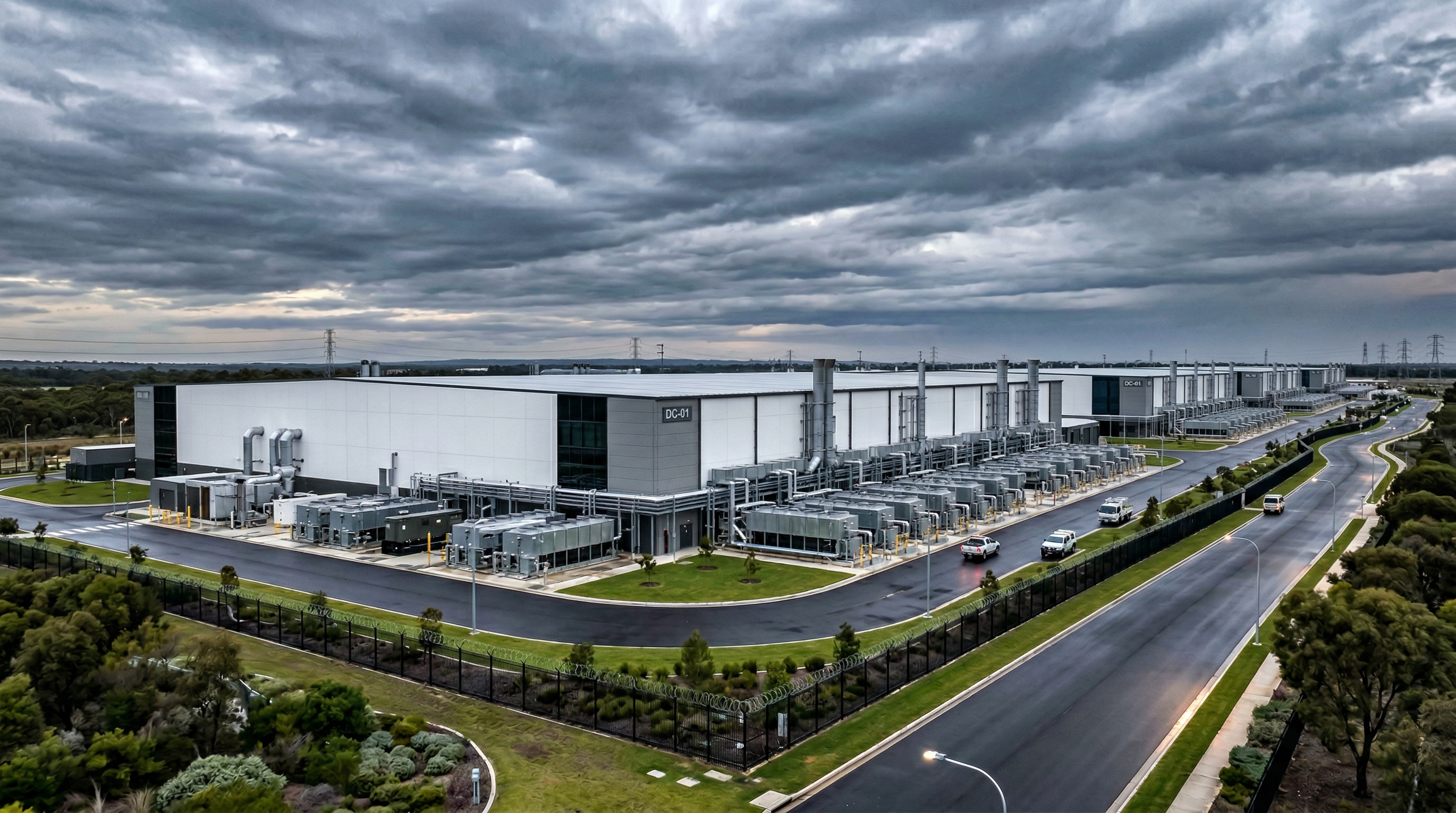 Hyperscale data center microgrid campus